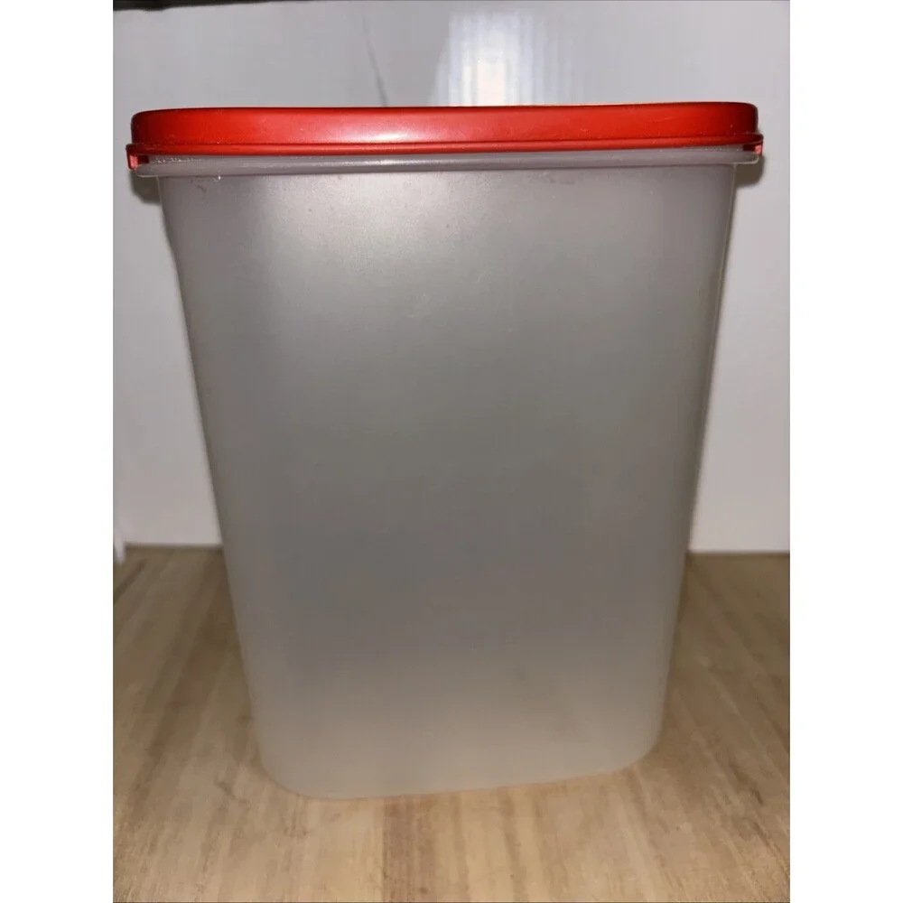 Vintage Tupperware Modular Mates Container 9 3/4 Cups 2.3L With Red Lid